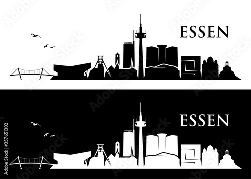 Essen skyline - Germany - vector illustration
