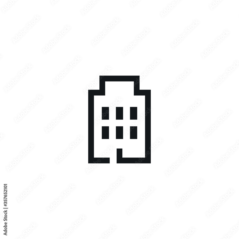 Skyscraper icon. Vector Illustration Skyscraper icon. Vector Illustration