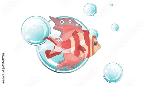 Fish and bubbles