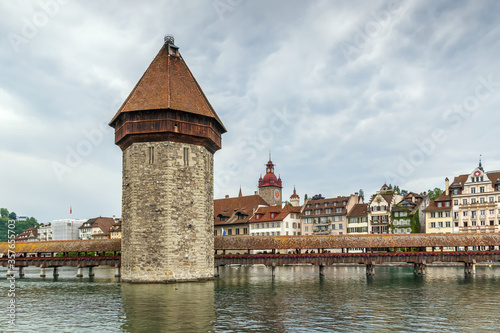 Kapellbrucke (Chapel Bridge), Lucerne, Switzerland