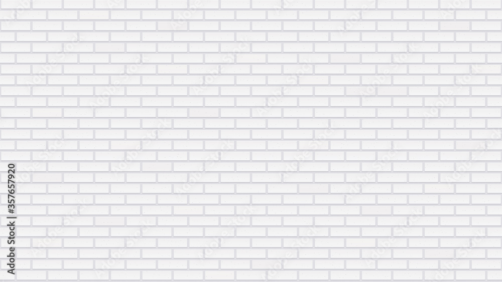 Seamless white brick wall. Detailed texture. Interior template with  whitewashed bricks. Light gray repeated building surface. Modern loft  style. Realistic vector wallpaper with 16:9 aspect ratio. Stock Vector |  Adobe Stock