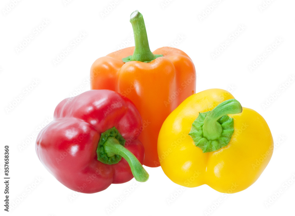 fresh peppers isolated on white background fresh peppers isolated on white background
