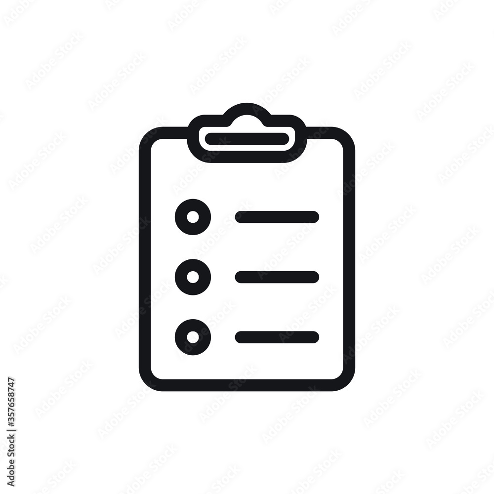 Check list icon. Vector art Check list icon. Vector art