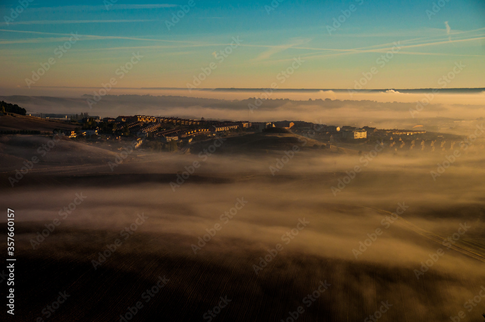 Valladolid entre nieblas