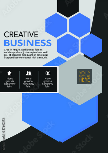 A4 business book cover design. Can be adapted to the brochure, Annual Report, Magazine, Poster, Corporate Presentation, Portfolio, Leaflet, Banner, Website.