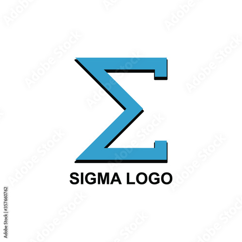 sigma formula sign icon logo isolated white