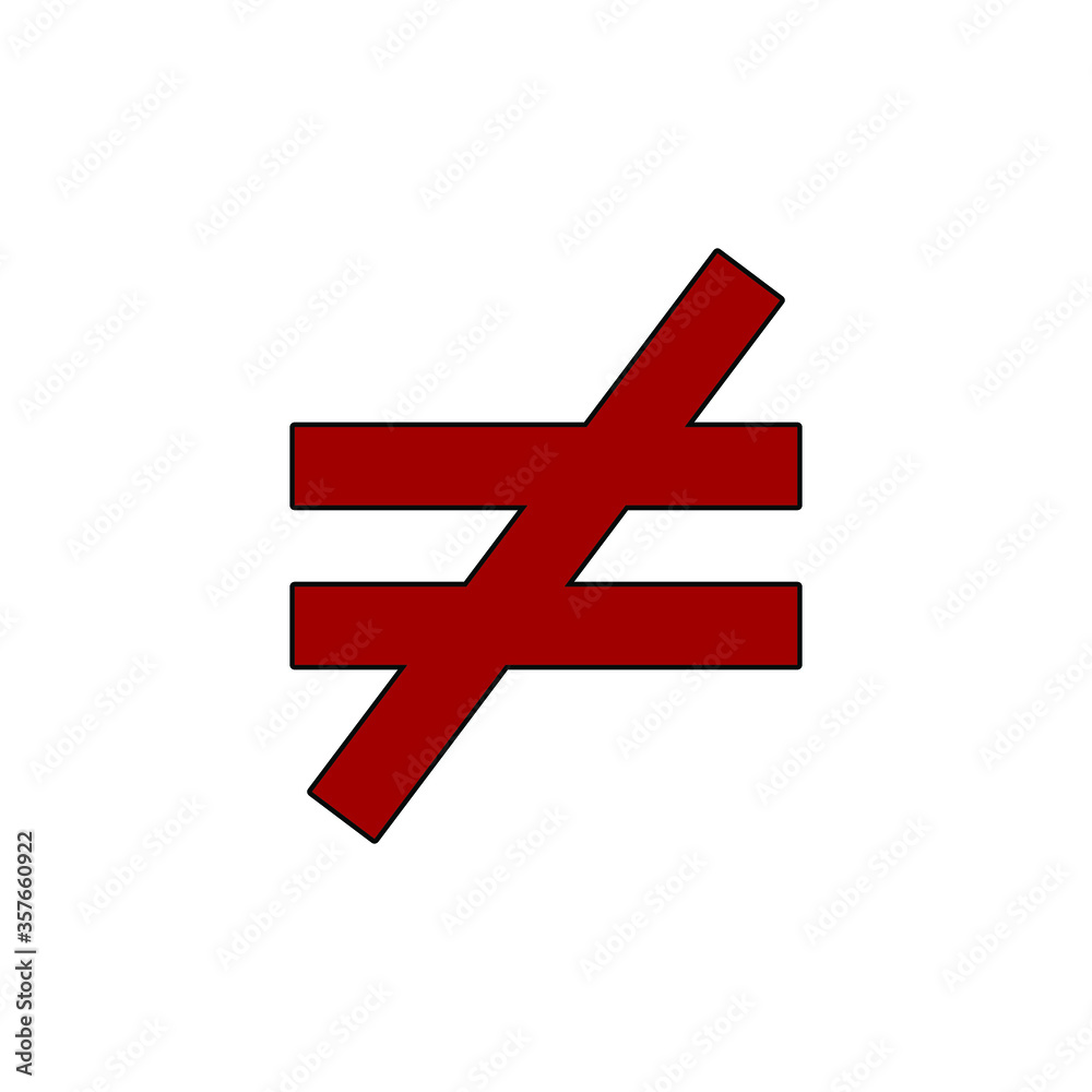 Fototapeta premium ne symbol sign icon vector isolated white