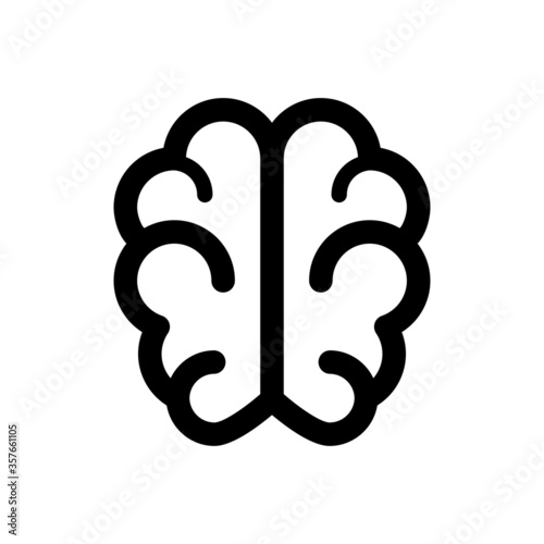 Brain Icon. Human Brain vector