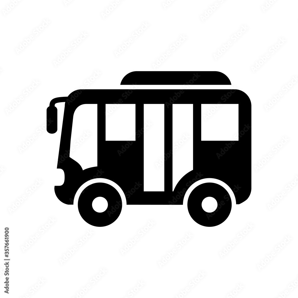BUS icon logo illustration design BUS icon logo illustration design