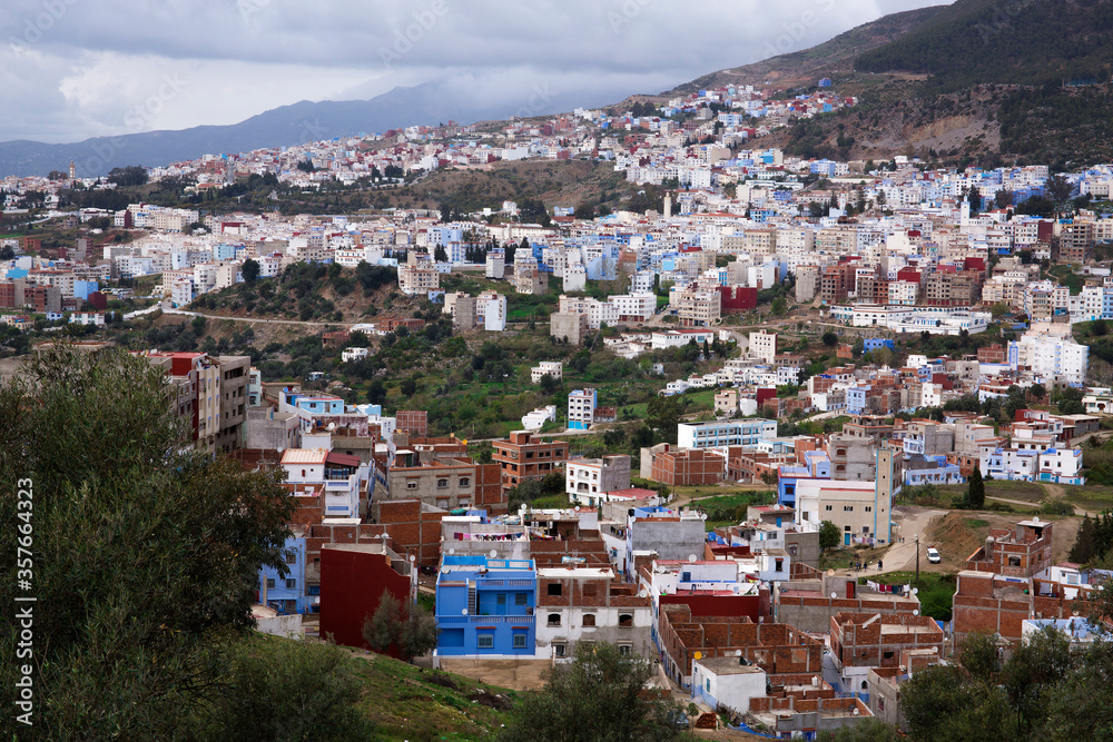 Chefchaouen - known as Blue City - located in the Rif mountains of northwest Morocco
