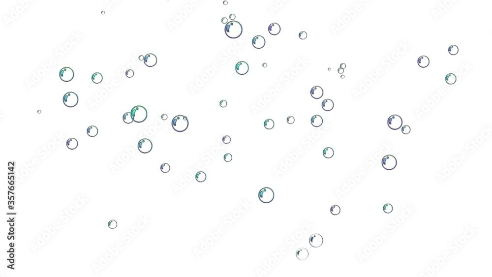 Air bubbles floating and burst under transparent water on black background. Air bubbles floating and burst under transparent water on black background.