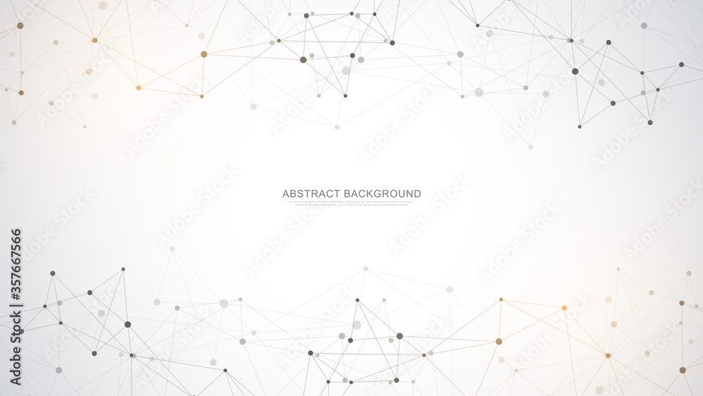 Abstract polygonal background with connecting dots and lines. Global network connection, digital technology and communication concept. Abstract polygonal background with connecting dots and lines. Global network connection, digital technology and communication concept.