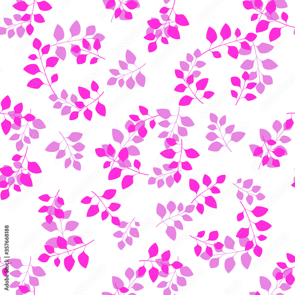 Texture with flowers and plants. Floral ornament. Original flowers vector pattern.