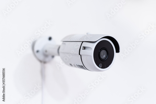 security camera white isolated