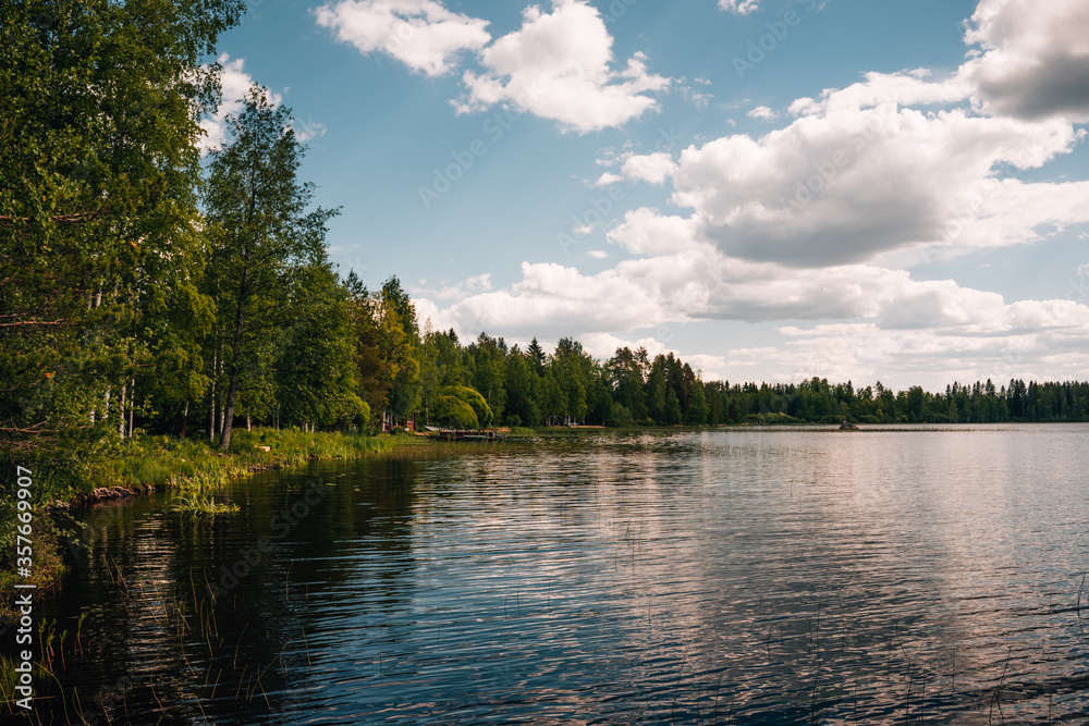 Fototapeta premium lake and forest in Kihniö