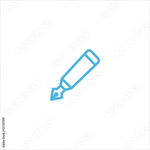 pen icon flat vector logo design trendy
