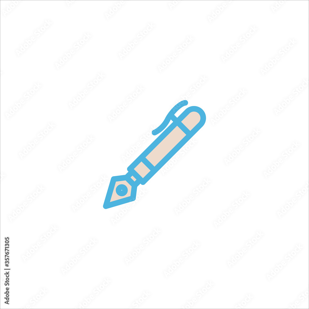 pen icon flat vector logo design trendy pen icon flat vector logo design trendy