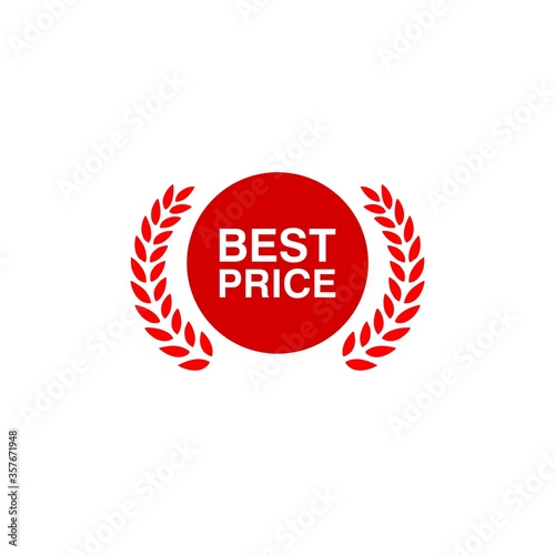 Best price sign isolated on white background
