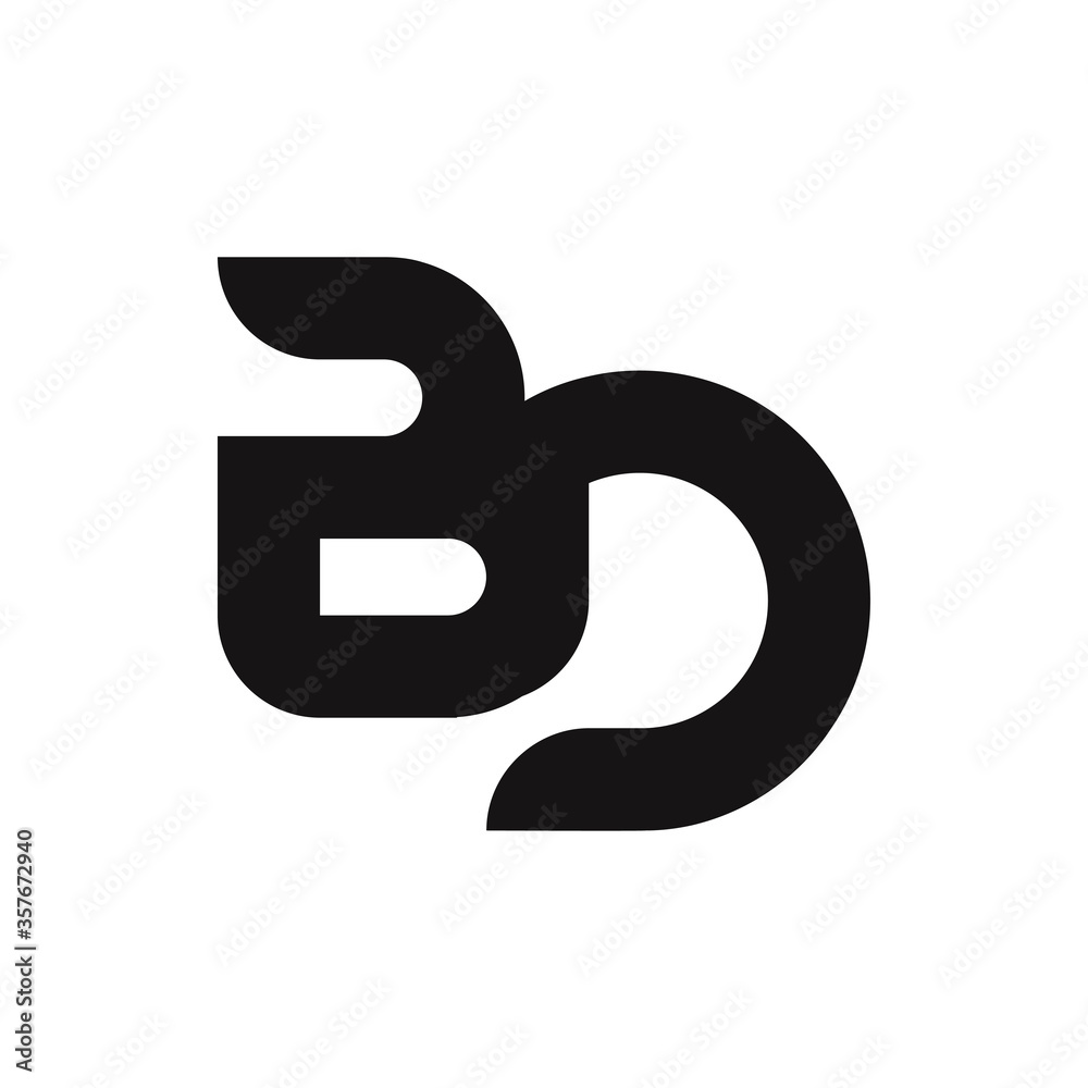BD Letter Logo Design With Simple style BD Letter Logo Design With Simple style
