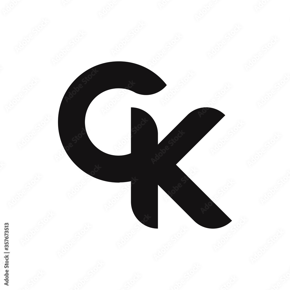 CK Letter Logo Design With Simple style CK Letter Logo Design With Simple style