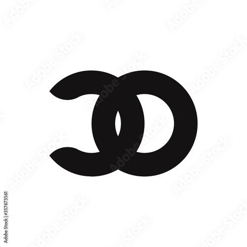 CO Letter Logo Design With Simple style
