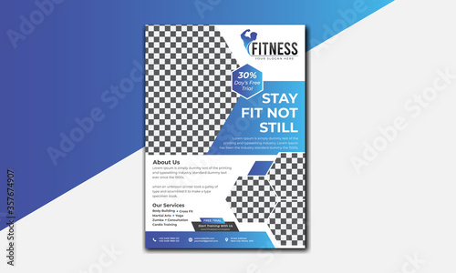 Professional Gym flyer template
