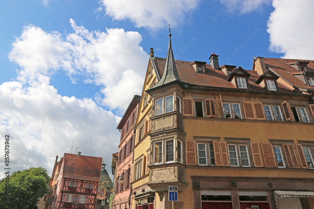 Fototapeta premium Street in Colmar, Alsace, France 