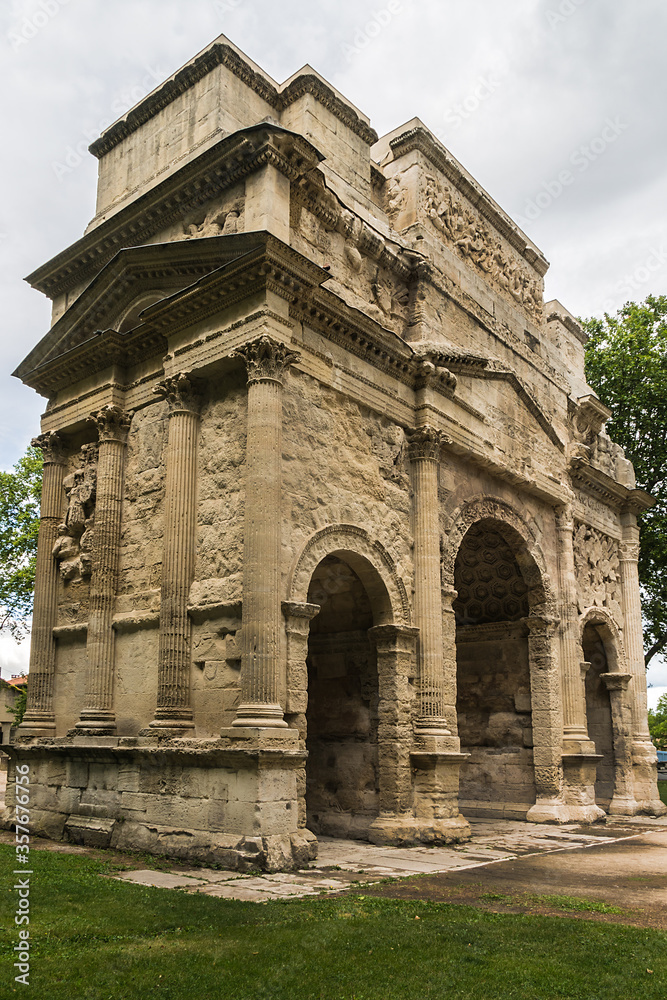 Triumphal Arch of Orange (Arc de Triomphe d Orange) is an Ancient Roman monumental gate, built during reign of Augustus. It is one of the biggest and the oldest Triumphal Arch of Roman Gaul. France.