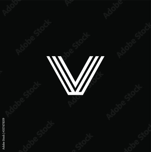 Geometric letter V logo