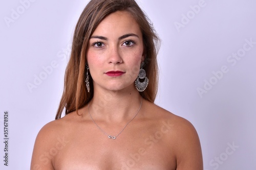 Schilderij op canvas Très beau portrait d'une femme