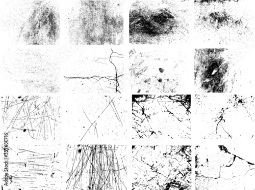 grunge textures set. background. vector illustration