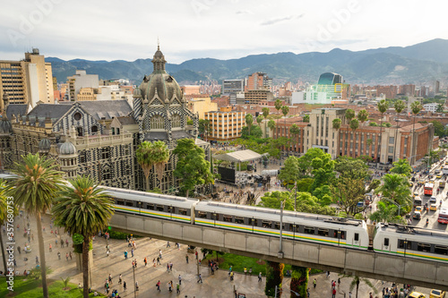 Medellín, Antioquia / Colombia. February 25, 2019. The Medellín metro is a massive rapid transit system that serves the city © alexander