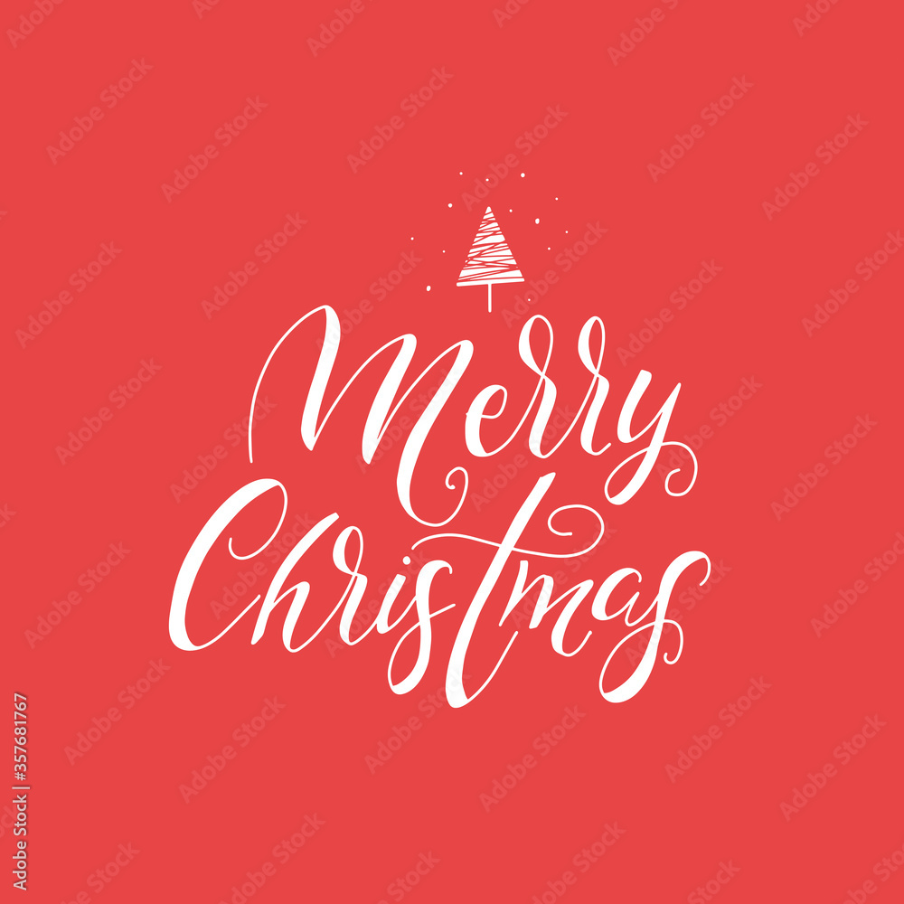 Merry Christmas. Hand drawn modern brush lettering. Brush lettering typography gor holiday greeting gift card. Merry Christmas. Hand drawn modern brush lettering. Brush lettering typography gor holiday greeting gift card.