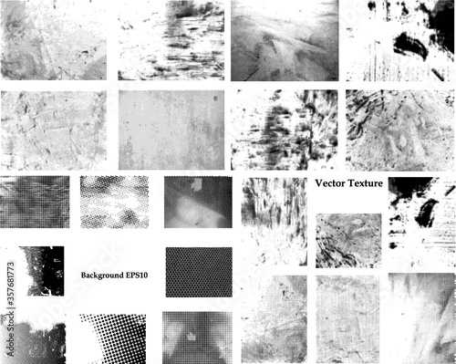 grunge textures set. background. vector illustration. 