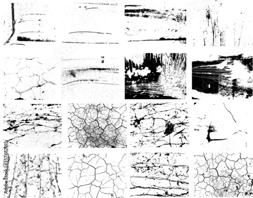 grunge textures set. background. vector illustration. 