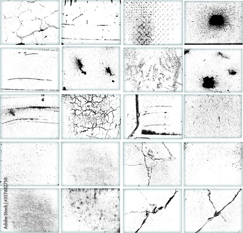 grunge textures set. background. vector illustration. 