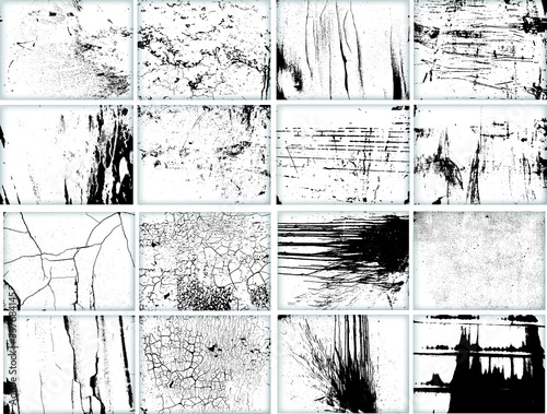 grunge textures set. background. vector illustration.