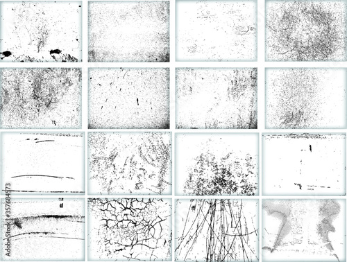 grunge textures set. background. vector illustration.