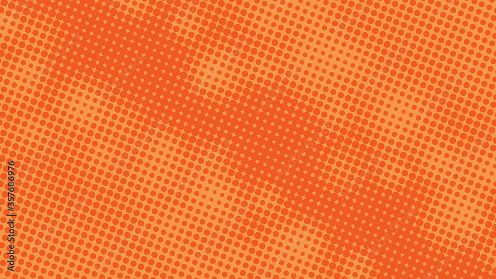 Dotted orange pop art background in retro comic style with halftone gradient Dotted orange pop art background in retro comic style with halftone gradient