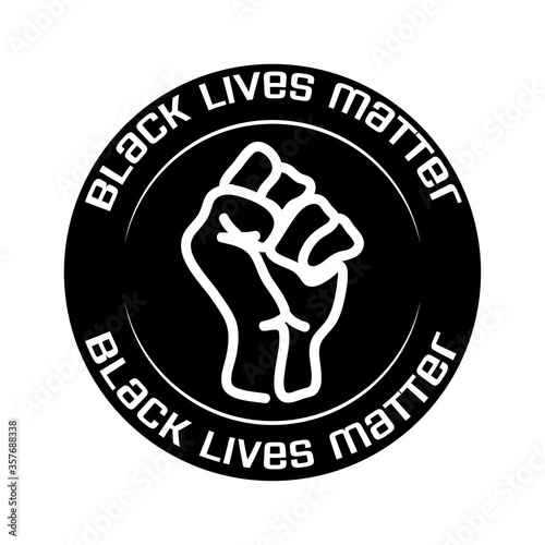 Black lives matter logo text