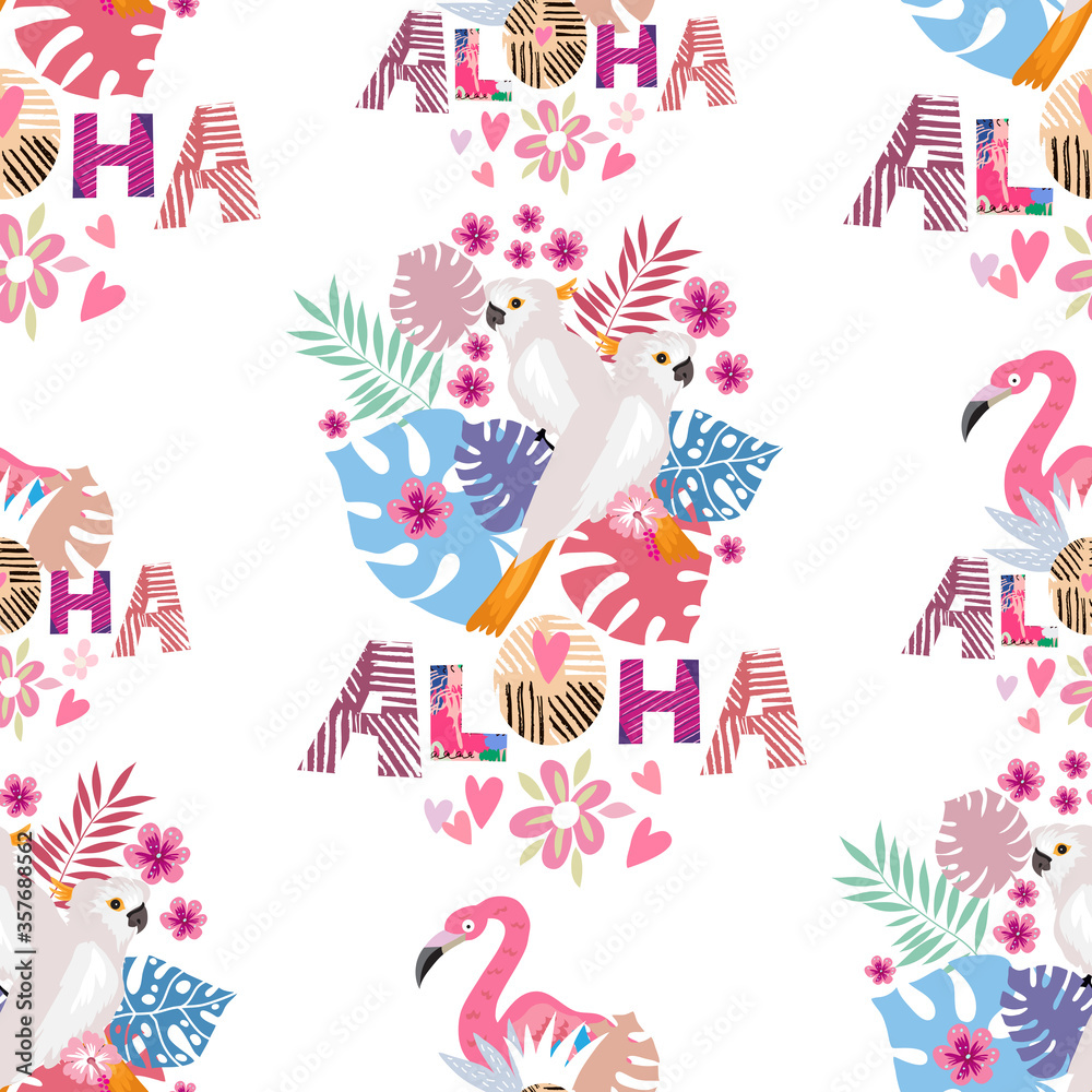 Fototapeta premium Aloha pattern 23