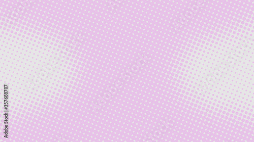 Bright baby pink with grey pop art background in retro comic style with halftone dots design
