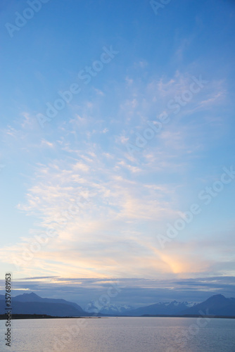 Sunset in Puerto Natale, Chile