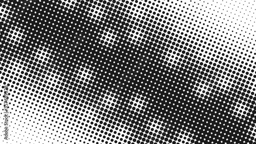 Monochrome grey on white pop art background in retro comic style with halftone dots design