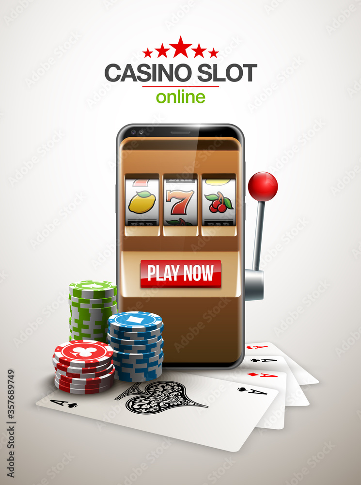 Online Slots Casino Banner Stock Illustration - Download Image Now
