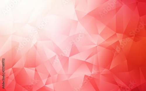 Light Red vector abstract mosaic background.