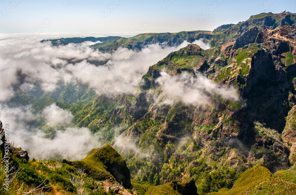 View from the highest mountain of Madeira