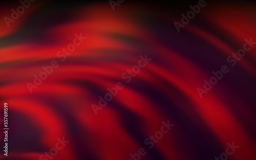Dark Red vector texture with curved lines.