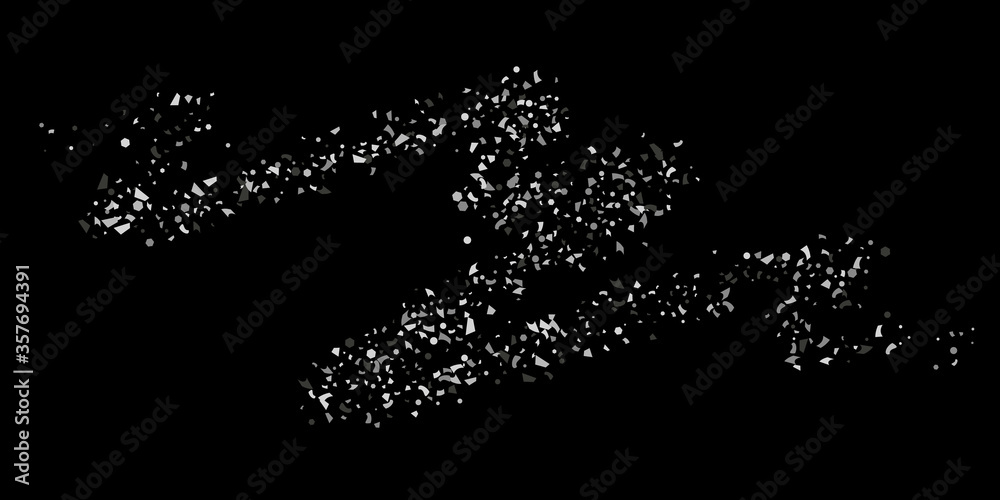 Silver confetti. Silver confetti.