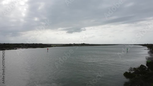Intercoastal waterway pan view